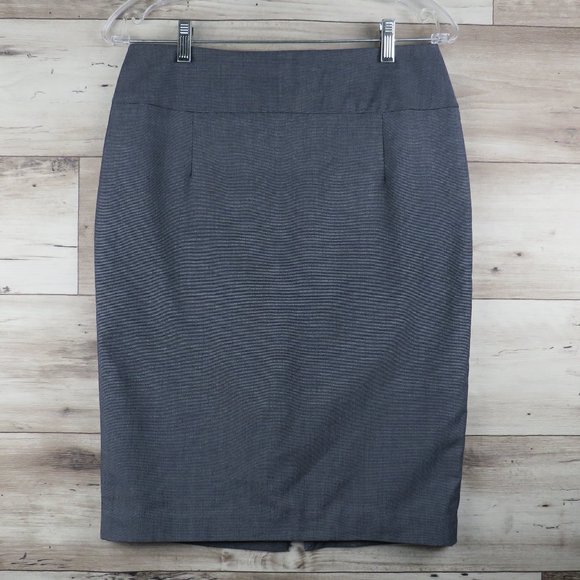 Mossimo* Women's Fully Lined 1/4 Backside Zipper 6" Slit Midi Skirt~ Size 8 - Picture 1 of 6